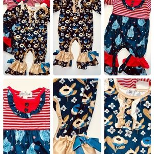 3/6M Boutique Rompers